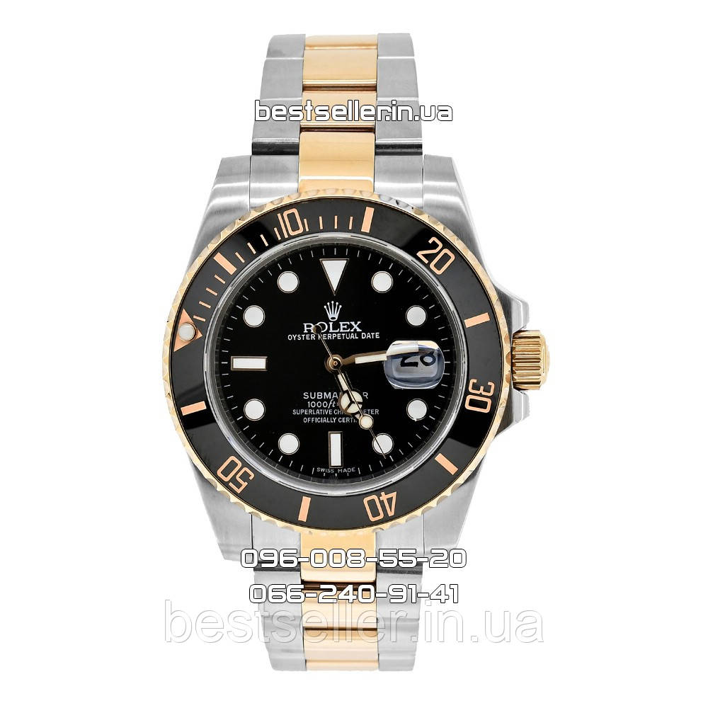 Часы Rolex Submariner 40mm (ETA 2834-2) Silver/Gold/Black (Механика). Replica: AAA.
Часы Rolex Submariner 40mm (ETA 2834-2) Silver/Gold/Black (Механика). Replica: AAA.