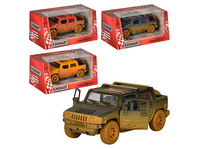 Машина метал. "Kinsmart" Hummer H2 SUT (Muddy),в кор-ці,16х8,5х7см №KT-5097-WY(24)(96)
Машина метал. "Kinsmart" Hummer H2 SUT (Muddy),в кор-ці,16х8,5х7см №KT-5097-WY(24)(96)
