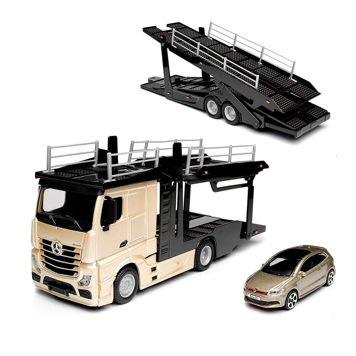 Игровой набор - АВТОТРАНСПОРТЕР MERCEDES-BENZ ACTROS c автомоделью VW POLO GTI MARK 5
Игровой набор - АВТОТРАНСПОРТЕР MERCEDES-BENZ ACTROS c автомоделью VW POLO GTI MARK 5