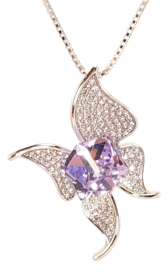 Кулон ХР Родий с кр-ми Swarovski на цепочке "Бабочка с кубом Tanzanite и цирконием" дл.40-45см х 1мм
Кулон ХР Родий с кр-ми Swarovski на цепочке "Бабочка с кубом Tanzanite и цирконием" дл.40-45см х 1мм