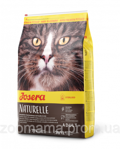 Сухой корм Josera Naturelle для стерилизованных кошек и кастрированных котов, 4,25 kg
Сухой корм Josera Naturelle для стерилизованных кошек и кастрированных котов, 4,25 kg