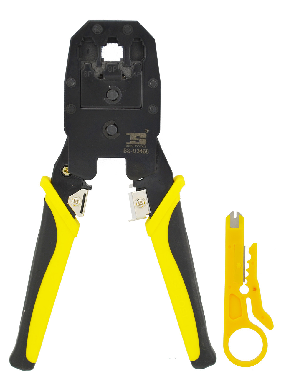 Клещи обжимные Bosi Tools BS-D3468 (кримпер) для опрессовки штекера витой пары (5777)
Клещи обжимные Bosi Tools BS-D3468 (кримпер) для опрессовки штекера витой пары (5777)