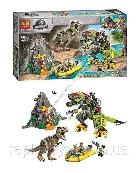 Конструктор Dino World "Бой тираннозавра и робота-динозавра", 740 деталей, в коробке 11337
Конструктор Dino World "Бой тираннозавра и робота-динозавра", 740 деталей, в коробке 11337