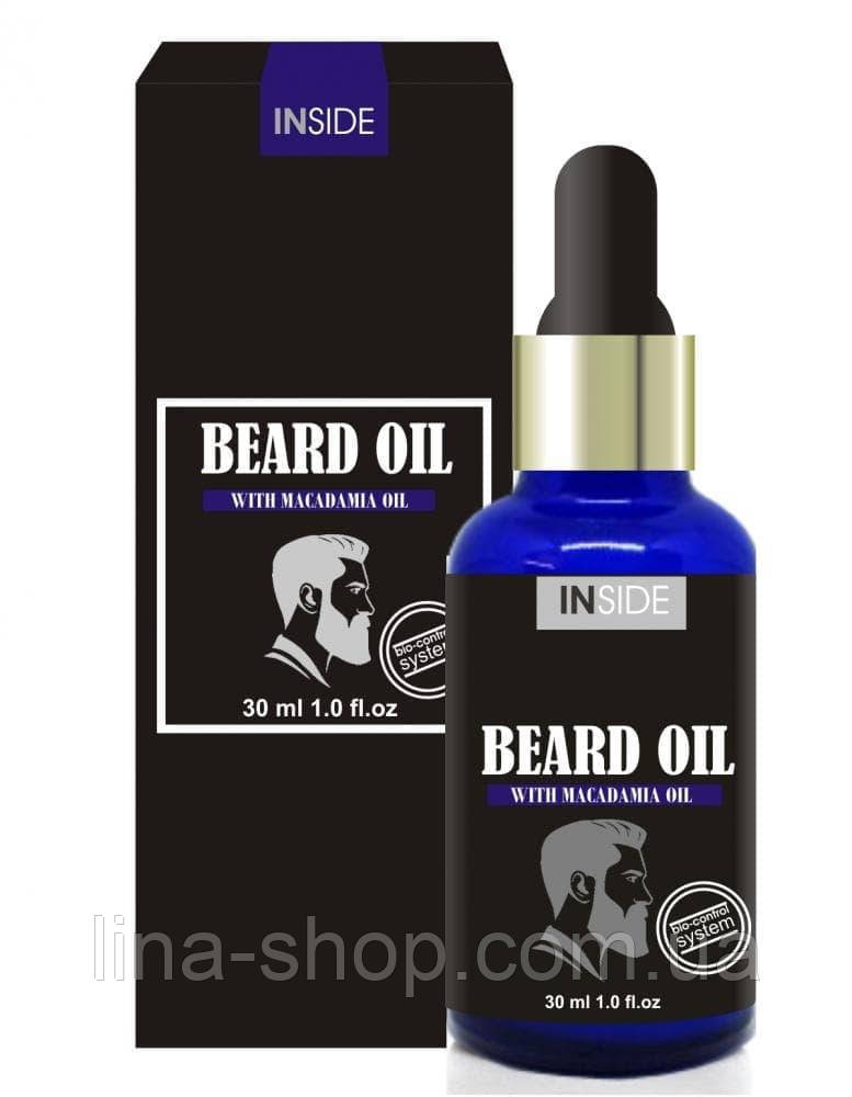 Inside Beard Oil средство для бороды c маслом макадами и миндальным маслом 30 мл.
Inside Beard Oil средство для бороды c маслом макадами и миндальным маслом 30 мл.