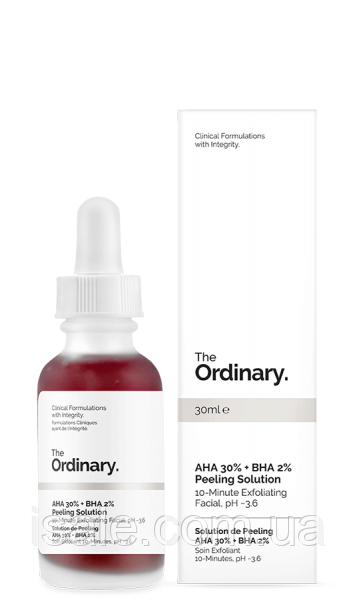 The Ordinary - AHA 30% + BHA 2% Peeling Solution - Кислотный пилинг для лица - 30 ml
The Ordinary - AHA 30% + BHA 2% Peeling Solution - Кислотный пилинг для лица - 30 ml