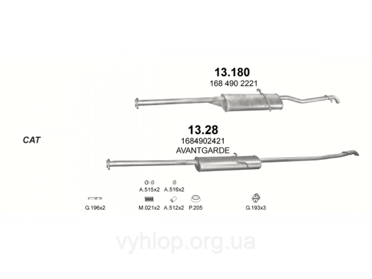 Глушитель задний (конечный, основной) Мерседес A140/A160/A190-W168 (Mercedes A140/A160/A190-W168) - (13.28)
Глушитель задний (конечный, основной) Мерседес A140/A160/A190-W168 (Mercedes A140/A160/A190-W168) - (13.28)