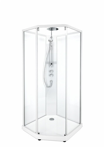 SHOWERAMA 10-5 Comfort передние стенки и дверь к душевой пятиугловой кабине 100*100см, белый
SHOWERAMA 10-5 Comfort передние стенки и дверь к душевой пятиугловой кабине 100*100см, белый