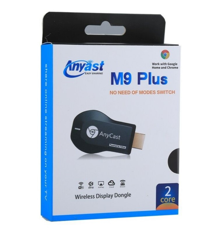 AnyCast M9 Plus TV (Google) ORIGINAL беспроводное Wi-Fi на Hdmi Dongle MIRASCREEN MIRACAST, для iPhone AirPlay
AnyCast M9 Plus TV (Google) ORIGINAL беспроводное Wi-Fi на Hdmi Dongle MIRASCREEN MIRACAST, для iPhone AirPlay