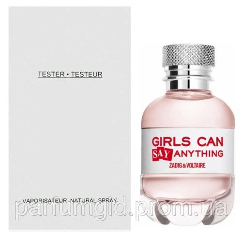 Оригинальные тестеры духов Zadig & Voltaire Girls Can Say Anything (Задиг Энд Вольтер Герлс Кен Сей Анисин) 90
Оригинальные тестеры духов Zadig & Voltaire Girls Can Say Anything (Задиг Энд Вольтер Герлс Кен Сей Анисин) 90