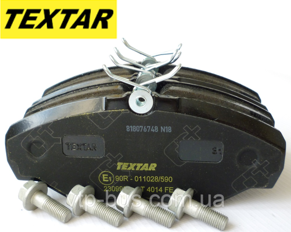 Тормозные колодки передние на Renault Trafic / Opel Vivaro (2001-2014) TEXTAR (Германия) 2309902
Тормозные колодки передние на Renault Trafic / Opel Vivaro (2001-2014) TEXTAR (Германия) 2309902