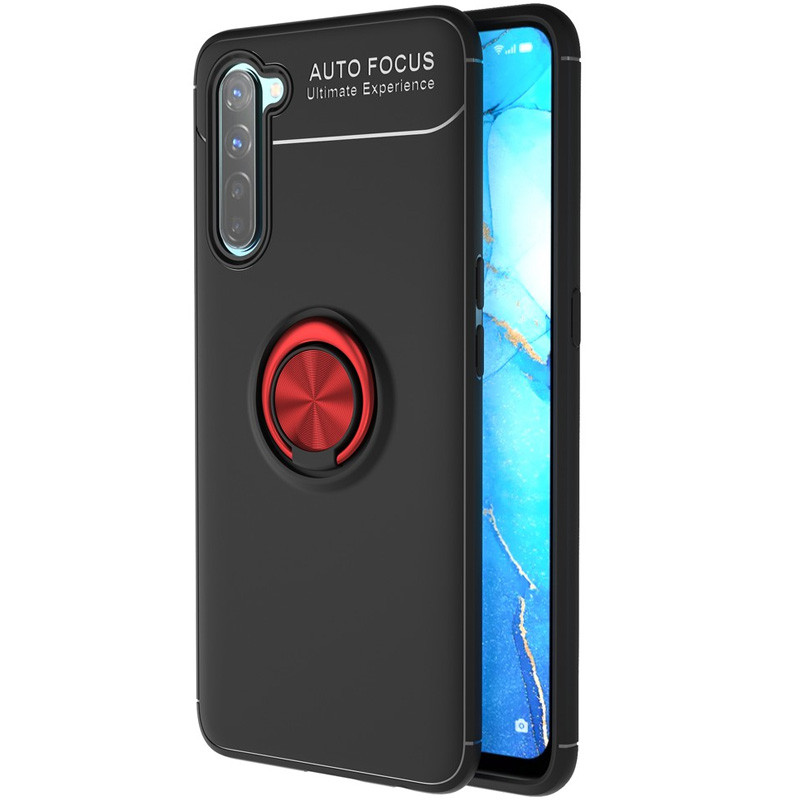 TPU чехол Deen ColorRing под магнитный держатель (opp) для Realme 6 Pro, Черный / красный
TPU чехол Deen ColorRing под магнитный держатель (opp) для Realme 6 Pro, Черный / красный