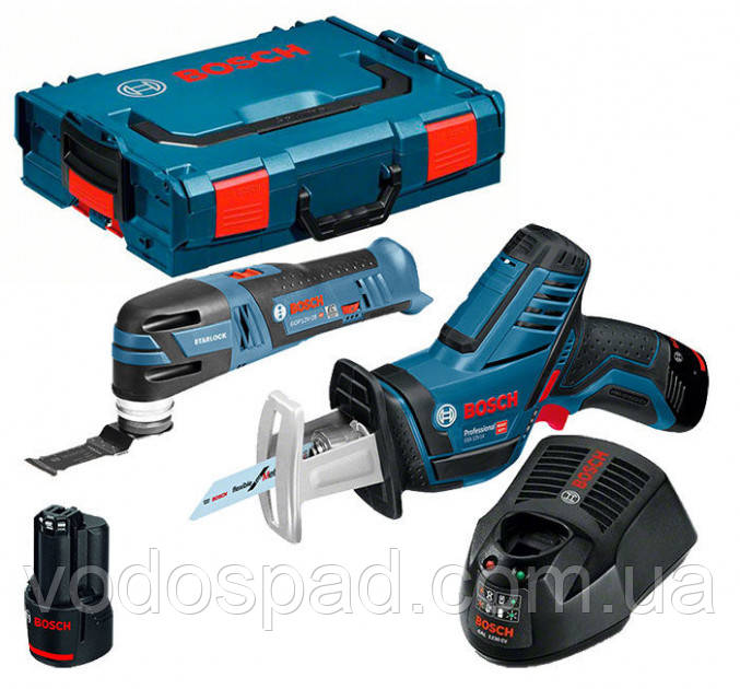 Набор Bosch реноватор GOP 12V-28 + пила GSA 12V-14 з/у GAL 1230 CV + 2 x акб GBA 12V 2 Ah + чемодан L-boxx
Набор Bosch реноватор GOP 12V-28 + пила GSA 12V-14 з/у GAL 1230 CV + 2 x акб GBA 12V 2 Ah + чемодан L-boxx