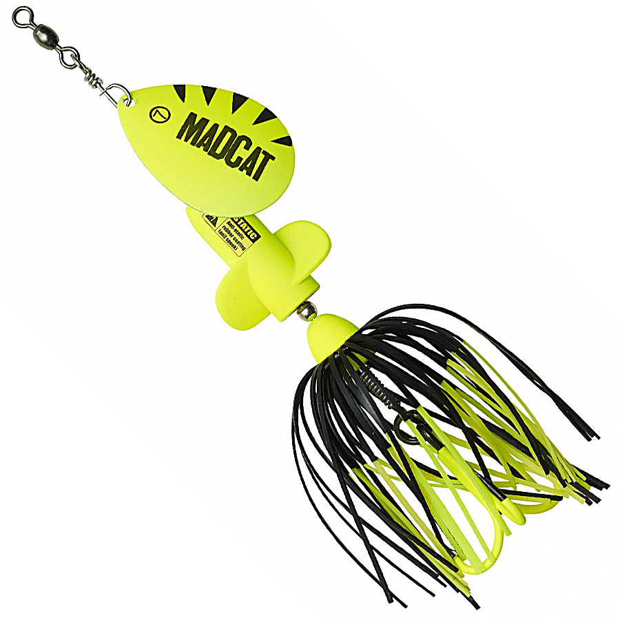 Блесна-вертушка на сома с пропеллером DAM MADCAT A-STATIC SCREAMING SPINNER 65G / FLUO YELLOW UV
Блесна-вертушка на сома с пропеллером DAM MADCAT A-STATIC SCREAMING SPINNER 65G / FLUO YELLOW UV
