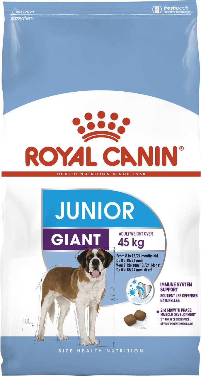 Сухой корм Royal Canin Giant Junior 17 кг для щенков гигантских пород старше 8 месяцев
Сухой корм Royal Canin Giant Junior 17 кг для щенков гигантских пород старше 8 месяцев