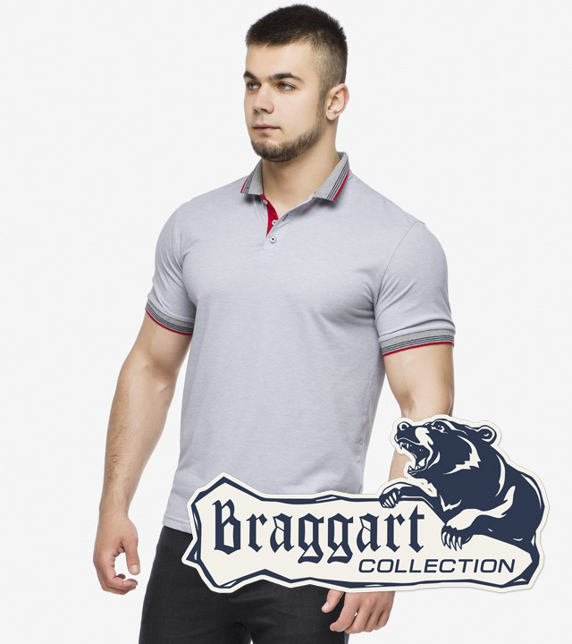 Модная мужская футболка-поло Braggart с коротким рукавом светло-серая — L, XL, 2XL, 3XL
Модная мужская футболка-поло Braggart с коротким рукавом светло-серая — L, XL, 2XL, 3XL