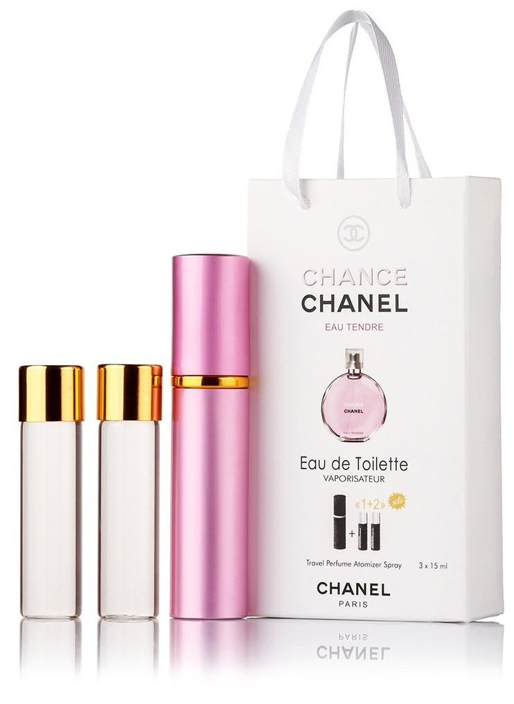 Туалетная вода женская Chanel Chance Eau Tendre edt 3X15 ml, Подарочная упаковка!
Туалетная вода женская Chanel Chance Eau Tendre edt 3X15 ml, Подарочная упаковка!