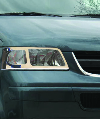 Volkswagen T5 Caravelle 2004-2010 гг. Накладки на передние фары (2 шт, нерж)
Volkswagen T5 Caravelle 2004-2010 гг. Накладки на передние фары (2 шт, нерж)