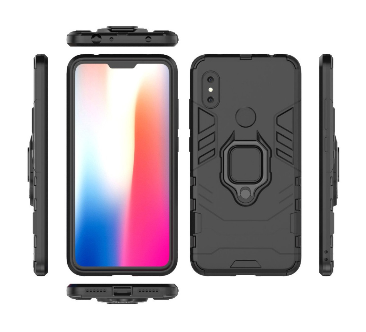 Бронированный чехол IRON MAN с кольцом под магнит для Xiaomi Redmi Note 6 Pro / Xiaomi Redmi Note 6, Черный
Бронированный чехол IRON MAN с кольцом под магнит для Xiaomi Redmi Note 6 Pro / Xiaomi Redmi Note 6, Черный