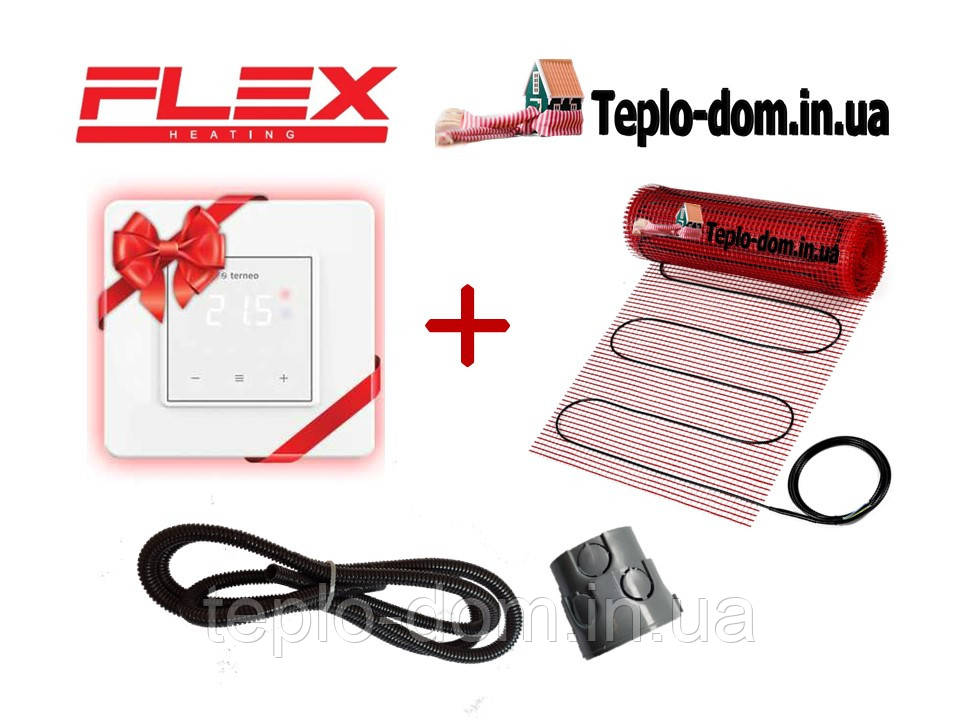 Нагревательный мат для пола FLEX EHM - 175 / 6м / 3 м2 / 525 Вт с сенсорным Terneo S
Нагревательный мат для пола FLEX EHM - 175 / 6м / 3 м2 / 525 Вт с сенсорным Terneo S