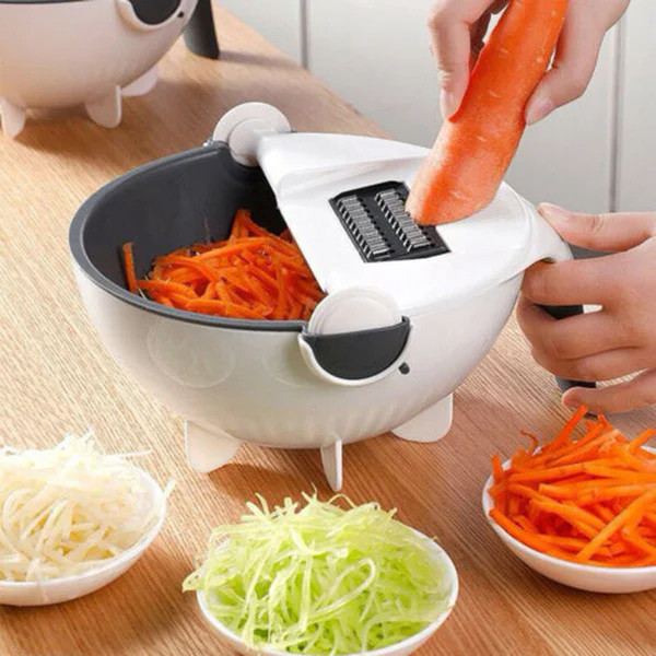 Многофункциональная терка-овощерезка Basket Vegetable Cutter 7 насадок, с вращающимся контейнером, терка, Белый
Многофункциональная терка-овощерезка Basket Vegetable Cutter 7 насадок, с вращающимся контейнером, терка, Белый