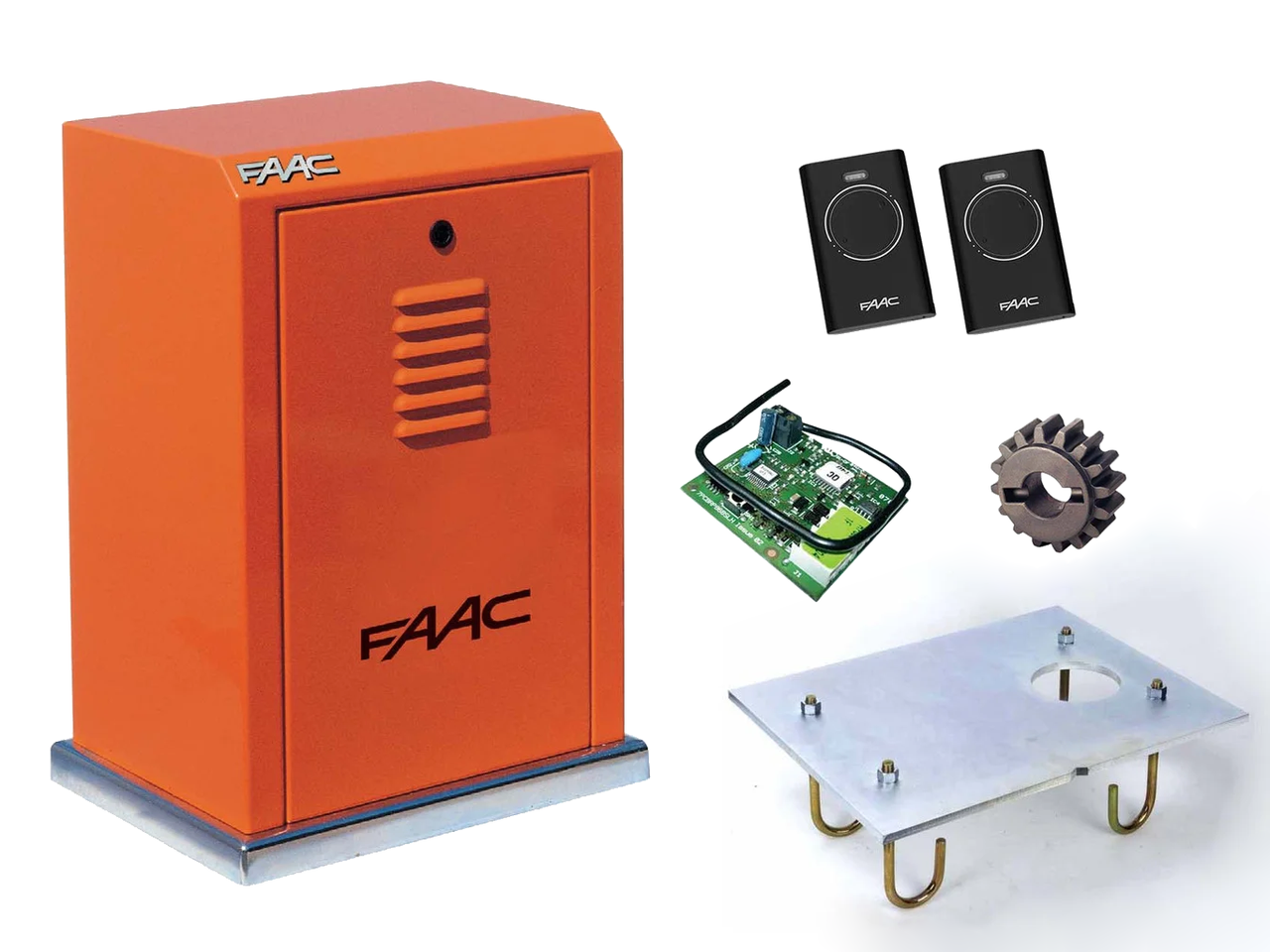 FAAC 884 MC KIT — автоматика для откатных ворот (створка до 3500 кг) Без аксессуаров, Без зубчатой рейки, 2 шт.
FAAC 884 MC KIT — автоматика для откатных ворот (створка до 3500 кг) Без аксессуаров, Без зубчатой рейки, 2 шт.