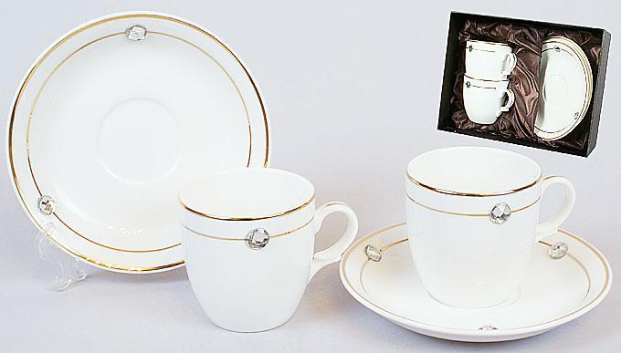 Кофейный сервиз фарфоровый 4пр: 2 чашки 100мл + 2 блюдца BonaDi 373-E72 + подарок
Кофейный сервиз фарфоровый 4пр: 2 чашки 100мл + 2 блюдца BonaDi 373-E72 + подарок