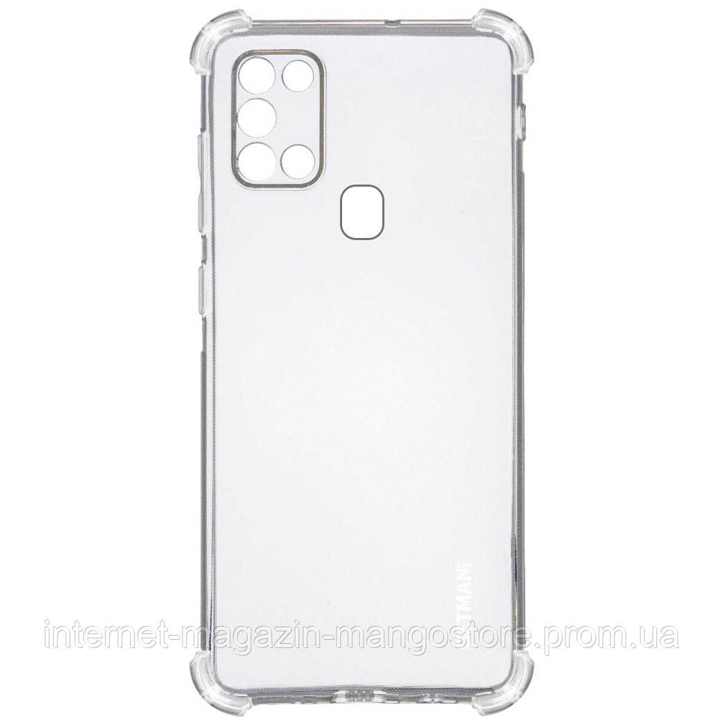 TPU чехол GETMAN Ease logo усиленные углы для Samsung Galaxy A21s, Бесцветный (прозрачный)
TPU чехол GETMAN Ease logo усиленные углы для Samsung Galaxy A21s, Бесцветный (прозрачный)