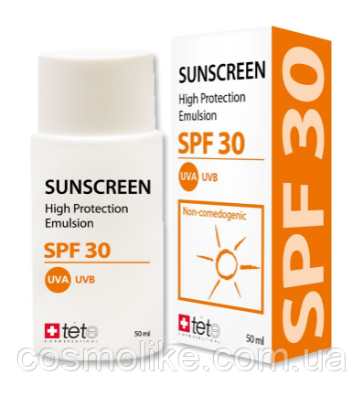 Солнцезащитный флюид TETe Cosmeceutical Sunscreen High Protection Emulsion SPF30, 50ml
Солнцезащитный флюид TETe Cosmeceutical Sunscreen High Protection Emulsion SPF30, 50ml