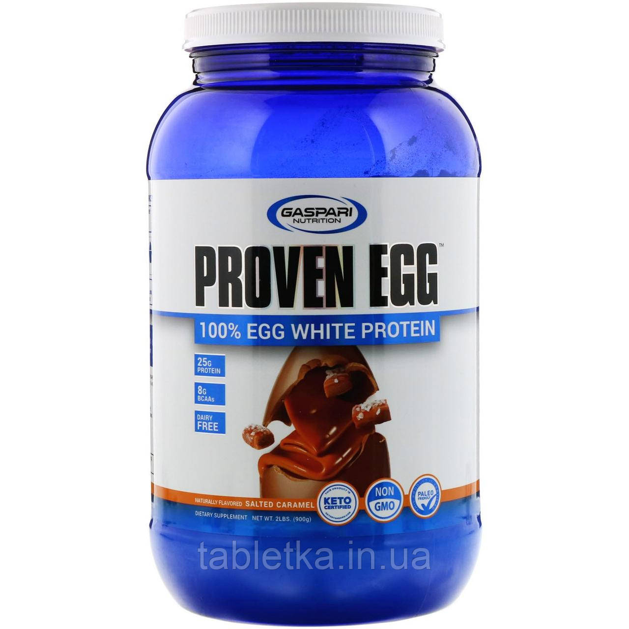Gaspari Nutrition, Proven Egg, 100% протеин из яичного белка, соленая карамель, 900 г
Gaspari Nutrition, Proven Egg, 100% протеин из яичного белка, соленая карамель, 900 г
