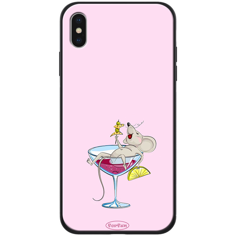 TPU+PC чехол ForFun для Apple iPhone X / XS (5.8") Мышь в бокале / Розовый
TPU+PC чехол ForFun для Apple iPhone X / XS (5.8") Мышь в бокале / Розовый