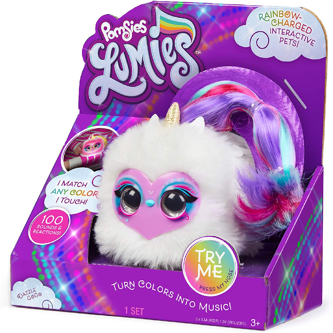 Интерактивная игрушка единорог Помсис Люмис, Pomsies Lumies Dazzle GoGo 18033. Оригинал, Разные цвета
Интерактивная игрушка единорог Помсис Люмис, Pomsies Lumies Dazzle GoGo 18033. Оригинал, Разные цвета