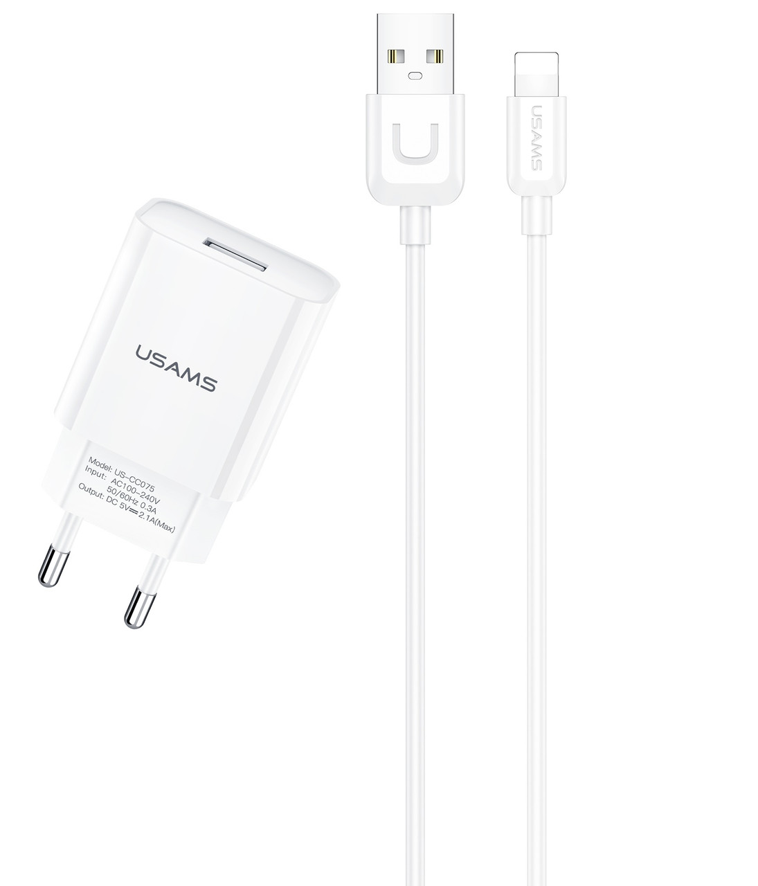 Сетевое зарядное устройство для телефона + кабель Apple Lightning USAMS Charger Kit T21 |1USB, 2.1A| Белый
Сетевое зарядное устройство для телефона + кабель Apple Lightning USAMS Charger Kit T21 |1USB, 2.1A| Белый