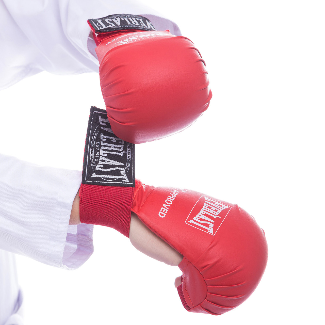 Перчатки-накладки для карате Защита на руки для единоборств EVERLAST Полиуретан Красные (BO-3956
Перчатки-накладки для карате Защита на руки для единоборств EVERLAST Полиуретан Красные (BO-3956