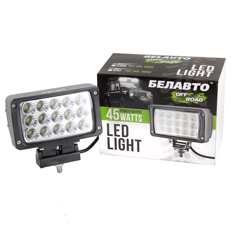 Фара-LED Прямоугол 45W (3W*15) 10-30V 158*95*79mm Дальний "BELAUTO" (BOL1503 Spot) (1шт)
Фара-LED Прямоугол 45W (3W*15) 10-30V 158*95*79mm Дальний "BELAUTO" (BOL1503 Spot) (1шт)