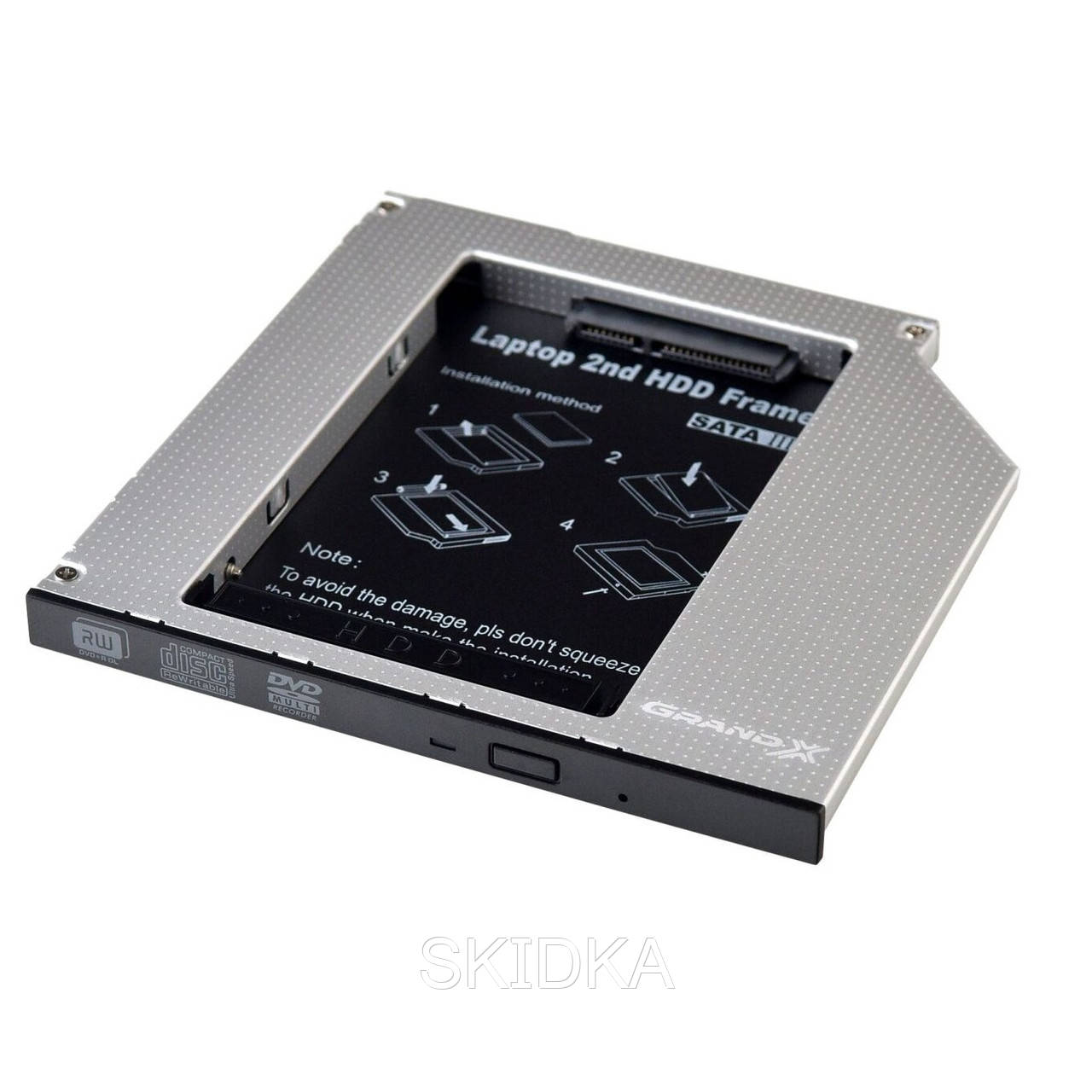 Адаптер подключения Grand-X HDD 2.5" в отсек привода ноутбука SATA/SATA3 12.7мм (HDC-25)
Адаптер подключения Grand-X HDD 2.5" в отсек привода ноутбука SATA/SATA3 12.7мм (HDC-25)