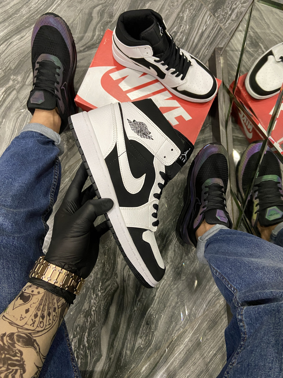Мужские кроссовки Nike Air Jordan 1 White Black (Белый) Мужские Баскетбольные Кроссовки Джордан
Мужские кроссовки Nike Air Jordan 1 White Black (Белый) Мужские Баскетбольные Кроссовки Джордан