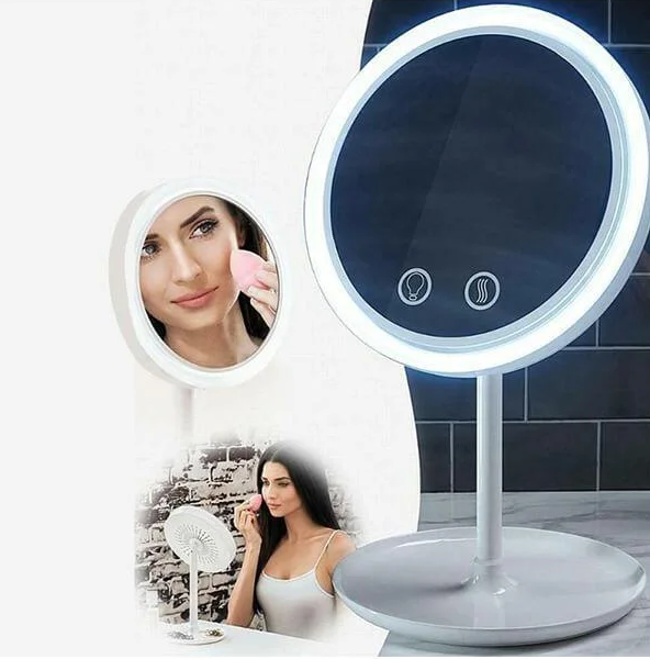 Настольное косметическое зеркало NuBrilliance Beauty Breeze Mirror с подсветкой и вентилятором
Настольное косметическое зеркало NuBrilliance Beauty Breeze Mirror с подсветкой и вентилятором