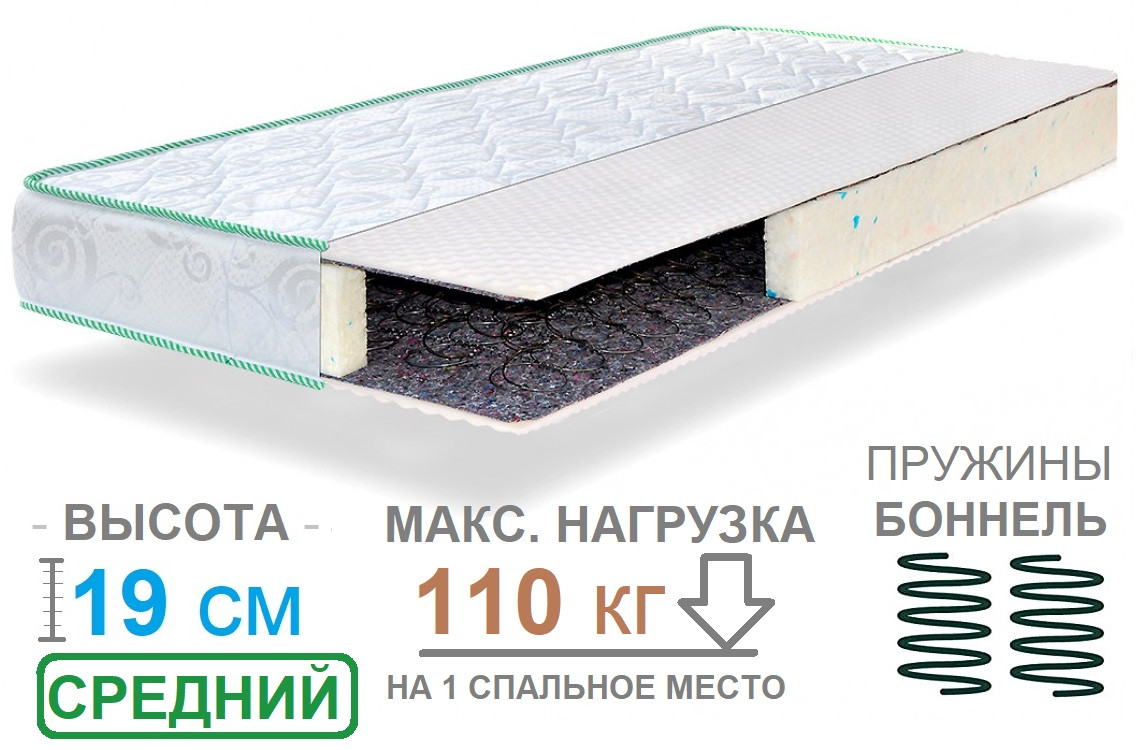 Ортопедический двуспальный матрас на пружинном блоке Боннель Faino DIVO / Файно ДИВО жаккард 160x200
Ортопедический двуспальный матрас на пружинном блоке Боннель Faino DIVO / Файно ДИВО жаккард 160x200