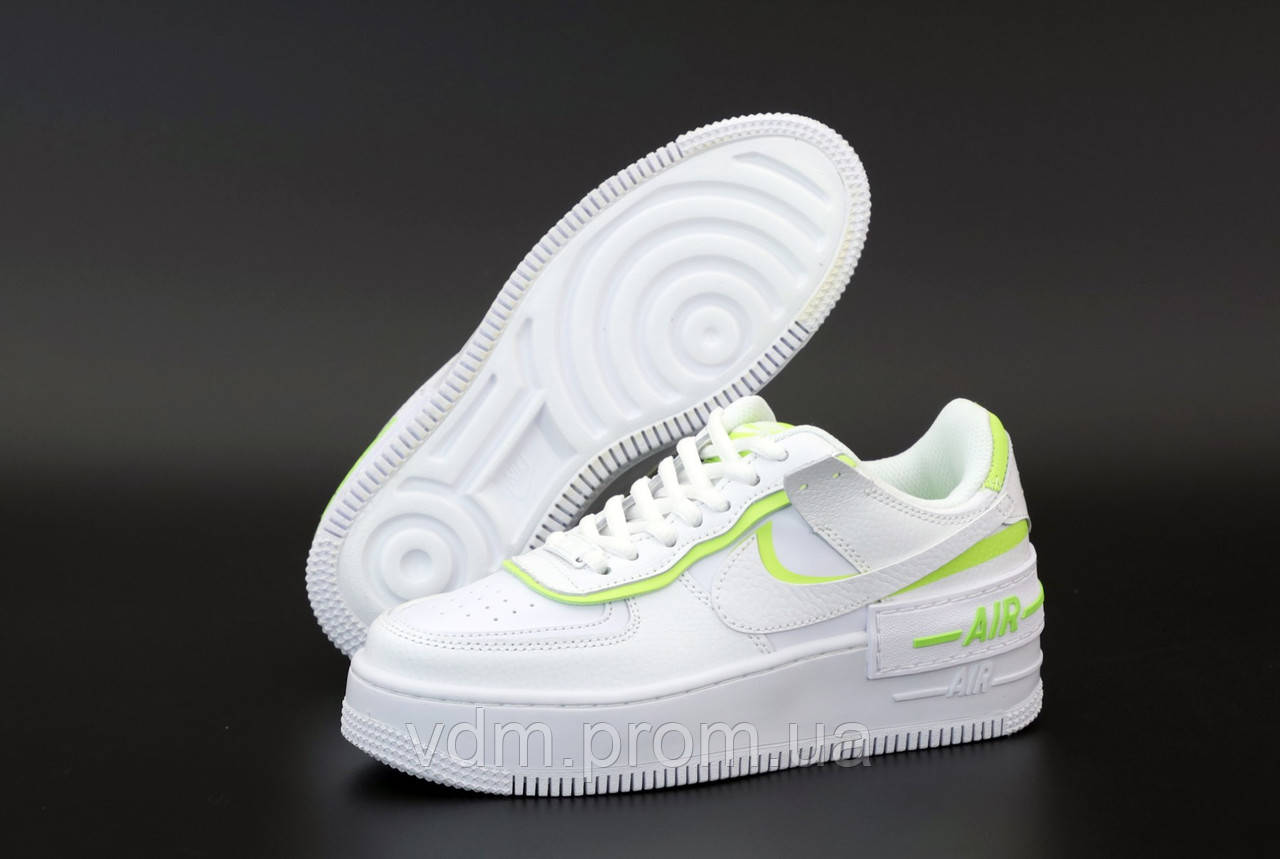 Кроссовки женские Nike Air Force в стиле Найк Аир Форсе, натуральная кожа код KD-12207. Белые с салатовым 40
Кроссовки женские Nike Air Force в стиле Найк Аир Форсе, натуральная кожа код KD-12207. Белые с салатовым 40