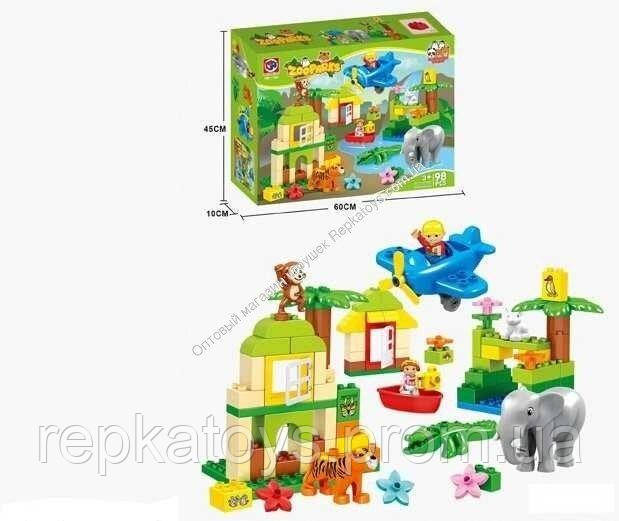 Конструктор (аналог Lego Duplo) "Джунгли с самолетом", 98 деталей, в коробке 188-192
Конструктор (аналог Lego Duplo) "Джунгли с самолетом", 98 деталей, в коробке 188-192