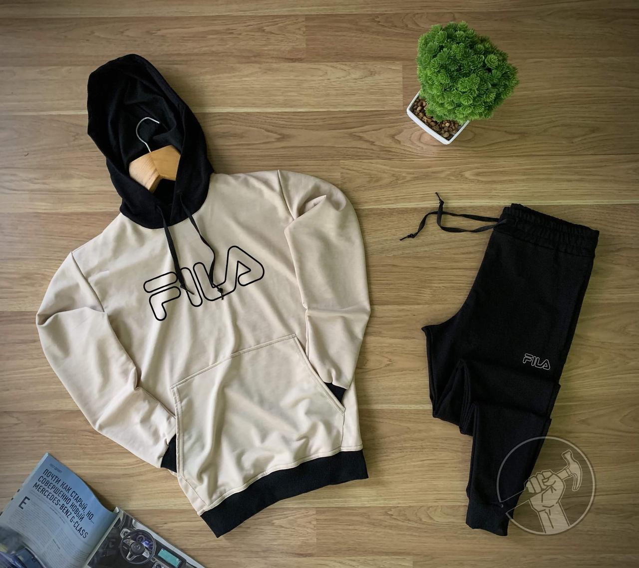 Модный мужской спортивный костюм Fila (Спортивный костюм с капюшоном Фила весна/осень) XXL, Молоко
Модный мужской спортивный костюм Fila (Спортивный костюм с капюшоном Фила весна/осень) XXL, Молоко
