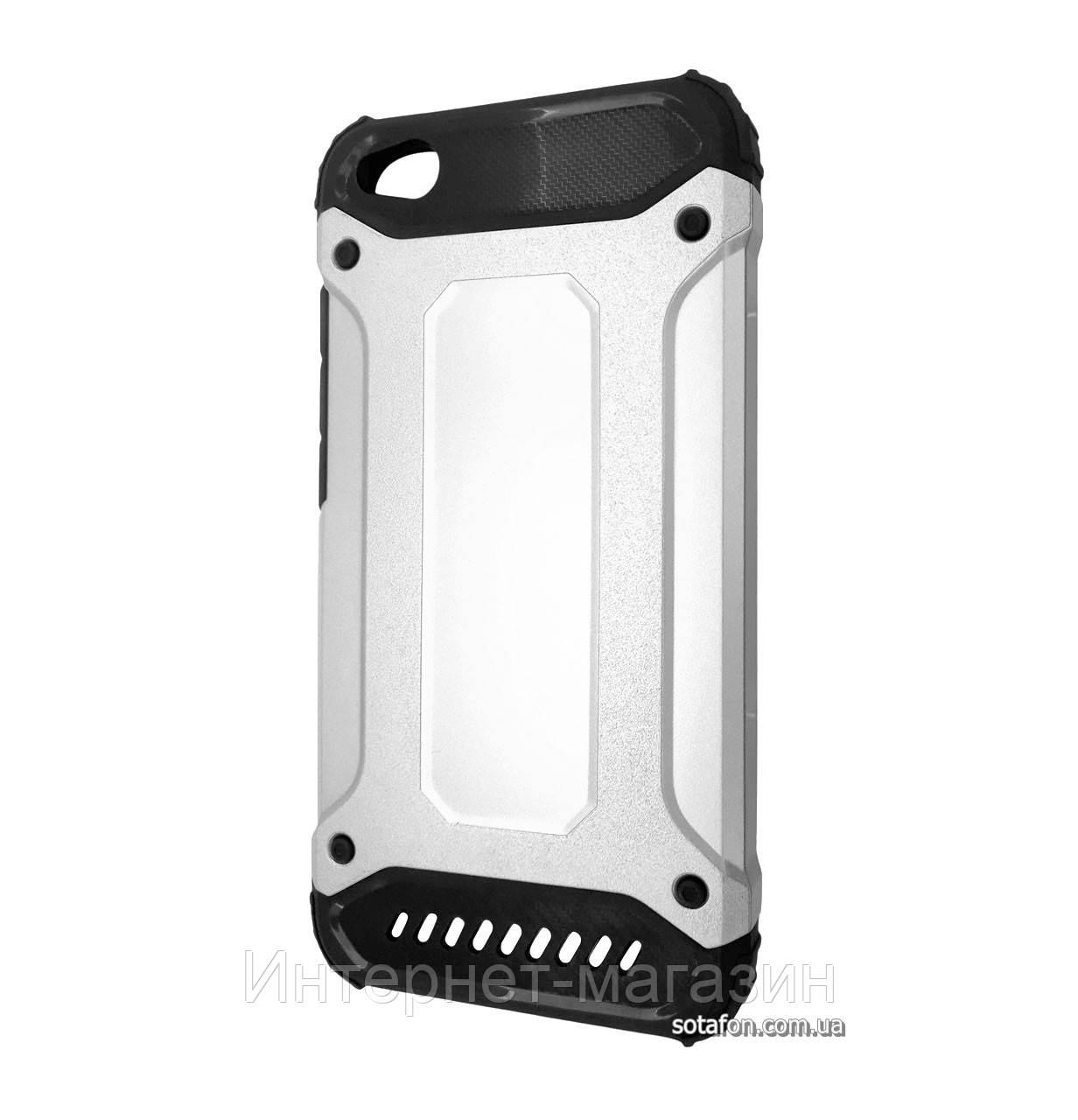 Бронированный противоударный TPU+PC чехол IMMORTAL для Xiaomi Redmi 5A Silver, Серебряный
Бронированный противоударный TPU+PC чехол IMMORTAL для Xiaomi Redmi 5A Silver, Серебряный