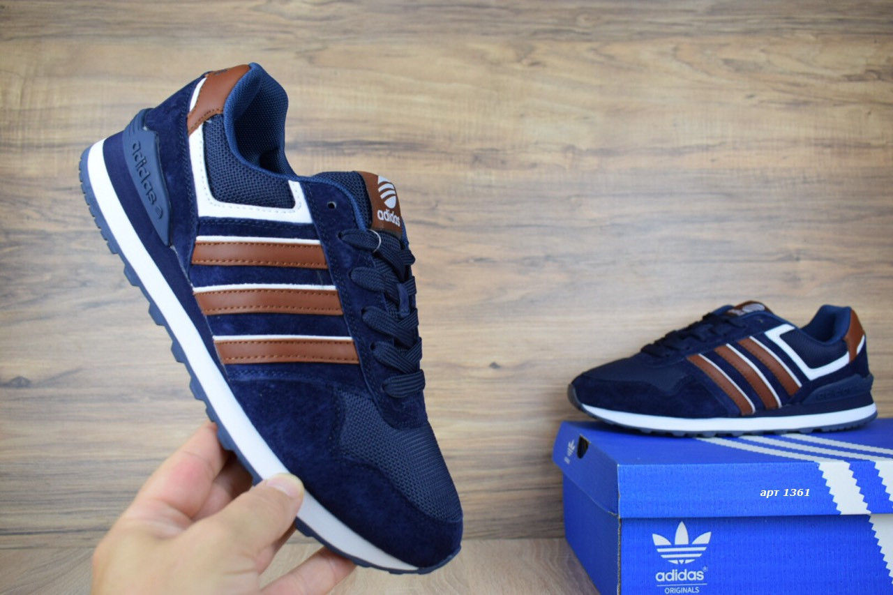 Мужские кроссовки в стиле Adidas NEO, синие с коричневым замша+сетка 43(27 см), размеры:41,43,44
Мужские кроссовки в стиле Adidas NEO, синие с коричневым замша+сетка 43(27 см), размеры:41,43,44
