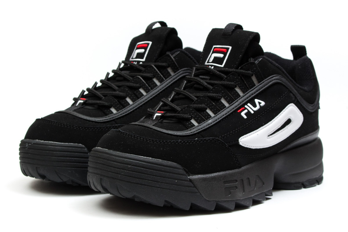 

Мужские кроссовки в стиле Fila Disruptor 2, черные 42(26,5 см), последний размер
