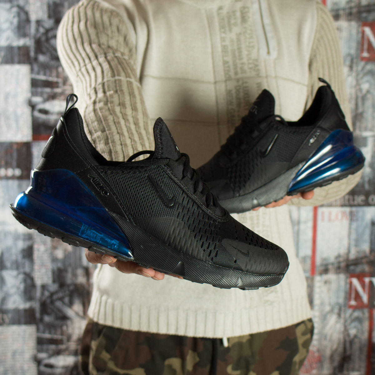 Мужские кроссовки в стиле Nike Air 270, текстиль, черные с синим 46(27,5 см), размеры:41,43,46
Мужские кроссовки в стиле Nike Air 270, текстиль, черные с синим 46(27,5 см), размеры:41,43,46