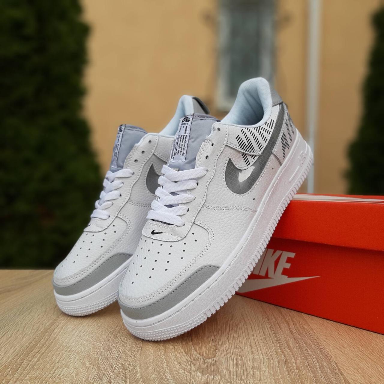 Мужские кроссовки в стиле Nike Air Force 1' 07, кожа, белые с серым 45(28,5 см), последний размер
Мужские кроссовки в стиле Nike Air Force 1' 07, кожа, белые с серым 45(28,5 см), последний размер