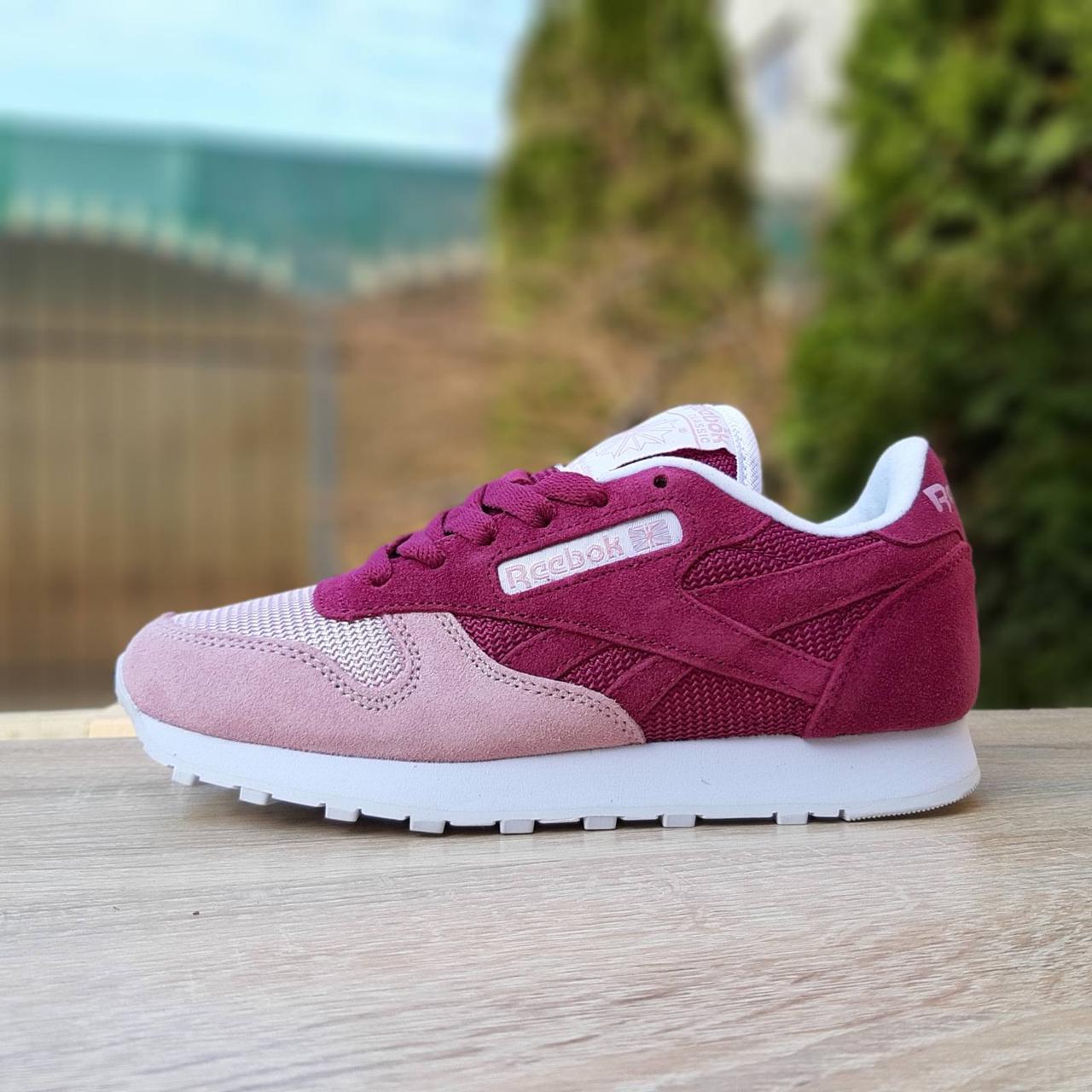 Женские кроссовки в стиле Reebok Classic, замша, сетка, бордовые с розовым 39(25 см), размеры:39,40
Женские кроссовки в стиле Reebok Classic, замша, сетка, бордовые с розовым 39(25 см), размеры:39,40