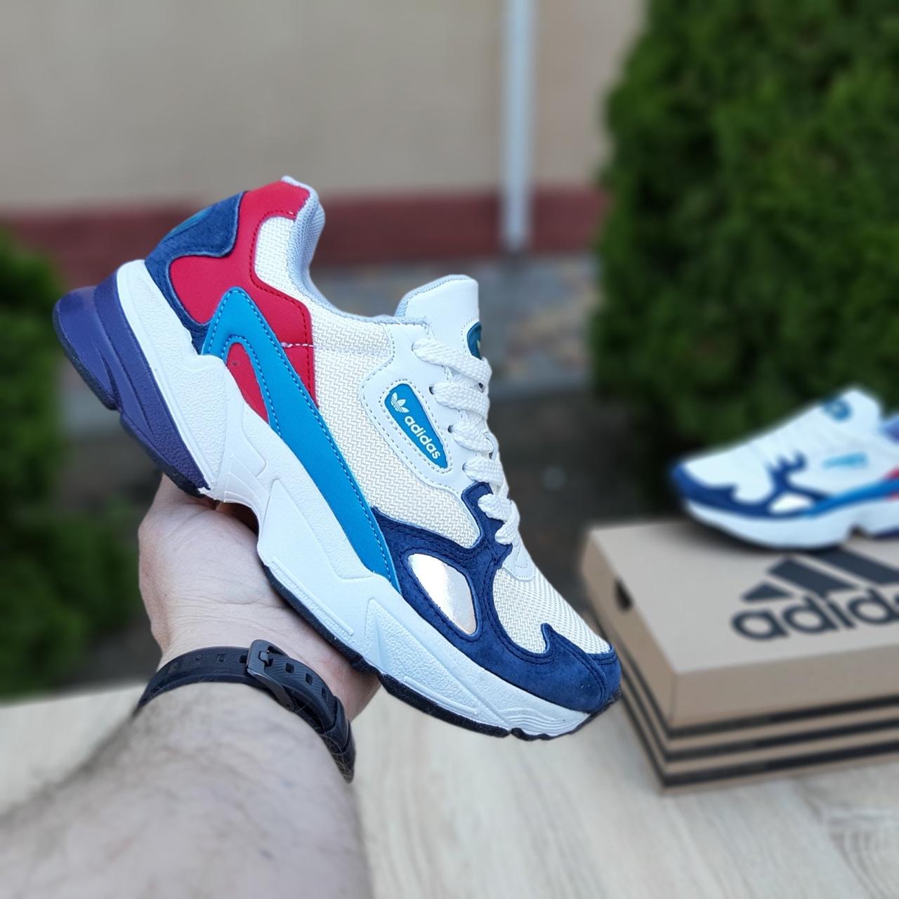 Женские кроссовки в стиле Adidas Falcon, замша, сетка, белые с синим, 41р(26 см), размеры:38,39,40,41
Женские кроссовки в стиле Adidas Falcon, замша, сетка, белые с синим, 41р(26 см), размеры:38,39,40,41