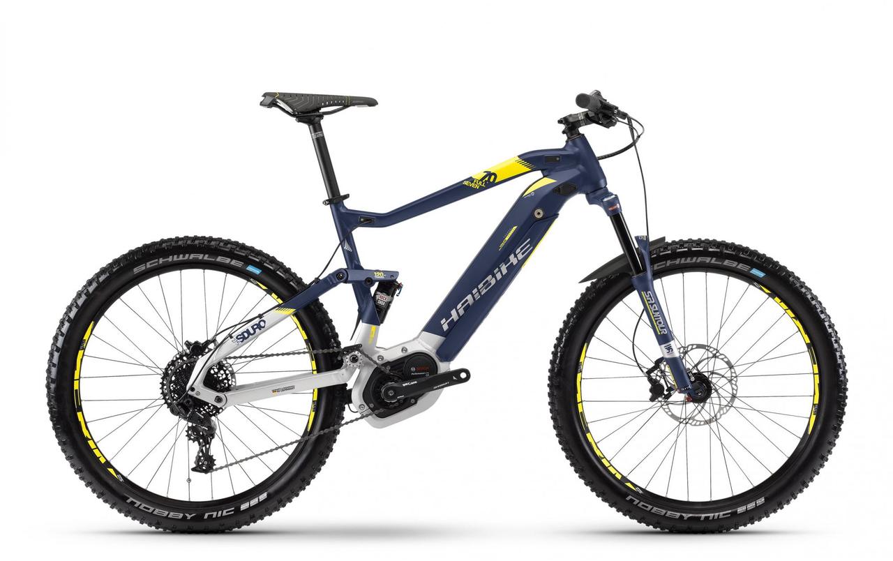 Электровелосипед Haibike SDURO FullSeven 7.0 500Wh 27,5", рама L, сине-бело-желтый, 2018
Электровелосипед Haibike SDURO FullSeven 7.0 500Wh 27,5", рама L, сине-бело-желтый, 2018