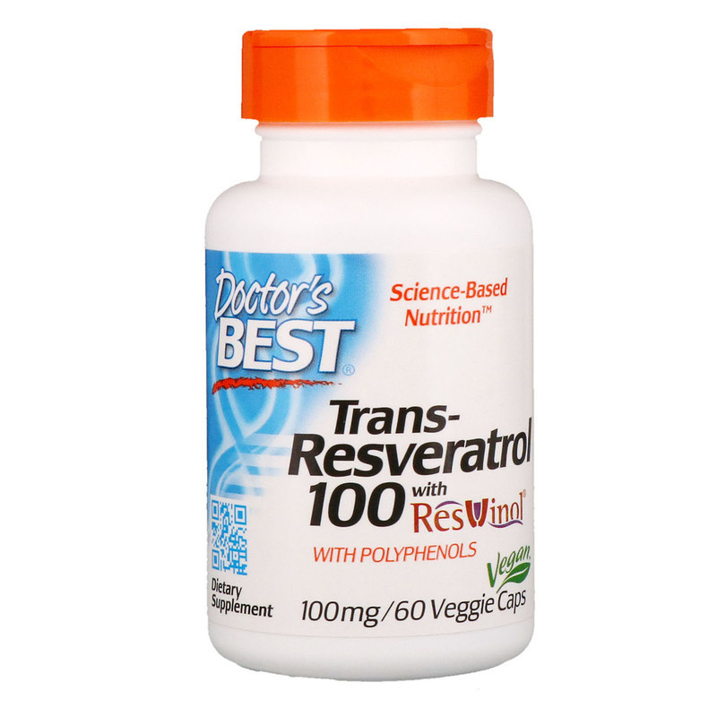 Транс-ресвератрол с экстрактом ResVinol (Trans-Resveratrol with Resvinol) 100 мг 60 капсул
Транс-ресвератрол с экстрактом ResVinol (Trans-Resveratrol with Resvinol) 100 мг 60 капсул